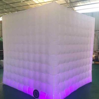 China Oxford Customized Portable Led Inflatable Enclosure Photo Booth For Event for sale