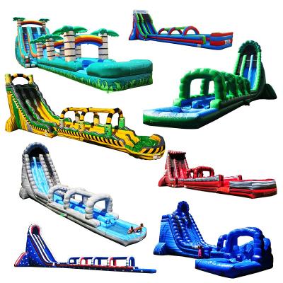 China 2021 Water Slide Water Park Outdoor Giant Inflatable Water Slide Kids Inflatable Playground Toys Water Slides For Adults for sale