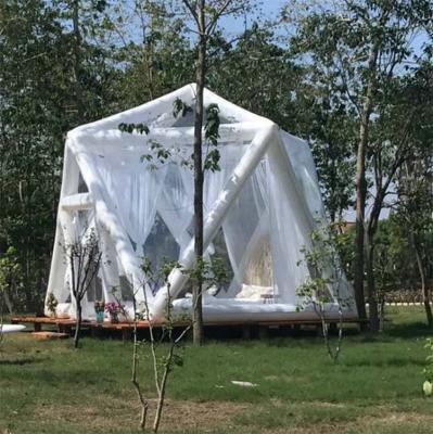 China Clear Camping 5M Rental Bubble Camping Tent Hotel Bubble Tent With Bathroom Inflatable Outdoor Bubble Tent for sale