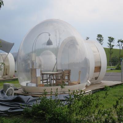 China Outdoor Romantic Inflatable Top Clear Transparent Bubble Tent Camping Inflatable Bubble Dome Tent for sale