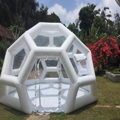 China Outdoor Inflatable Dome Tent Bubble Football Soccer Shape Camping Transparent Bubble Camping Tent for sale