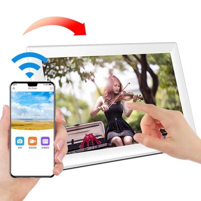 China 10.1 Inch WIFI Cloud Digital Photo View Support Super Slim App Touch Screen 5 Point Clock for sale