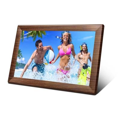 China Plastic Android WIFI 10.1 Inch Touch Screen Smart Digital Cloud Photo Frame for sale