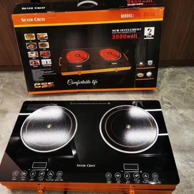 China Very Popular Lace Edge YJ E003 Kitchen Appliance , A Double Oven Ceramic Stove for sale