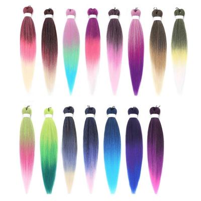 China Pre - Stretched Braiding Hair Perm Yaki Elephant Braids Synthetic Hair Extensions Easy Braid Hair EZ Braid Hair Extension Three Colors for sale