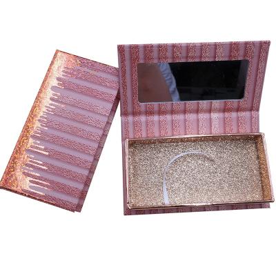 China Wholesale Recyclable 3D Mink Eyelash Box Natural Eyelash Custom Eyelashes Package Eyelashes With Custom Box for sale