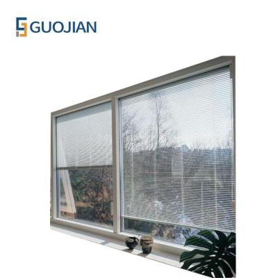 China Sound aluminum fixed window with built-in shutters for sale