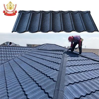 China EUROPEAN Roof Tiles 0.4mm Sheet Zinc Steel Galvalume Lightweight Roofing Stone Coated Metal for sale