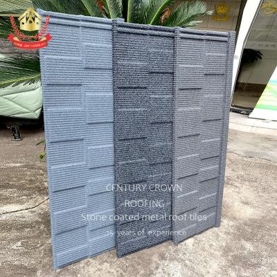 China European roofing sheet metal shingle high quality light blue gray color roofing stone coated roofing tile supplier for sale