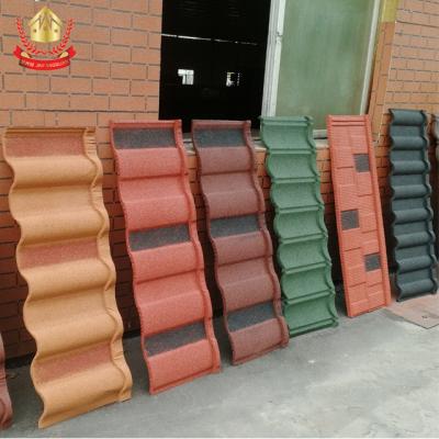 China EUROPEAN roof sheet galvanized color stone coated metal roof tiles zinc corrugated aluminum roofing for sale