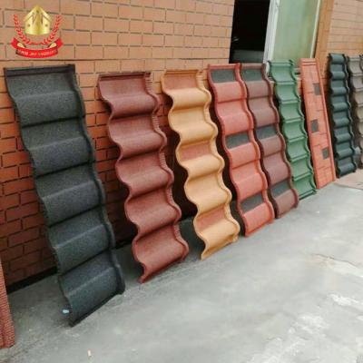 China EUROPEAN iron roofing sheets galvanized color stone coated metal roof tiles zinc corrugated aluminum roofing for sale