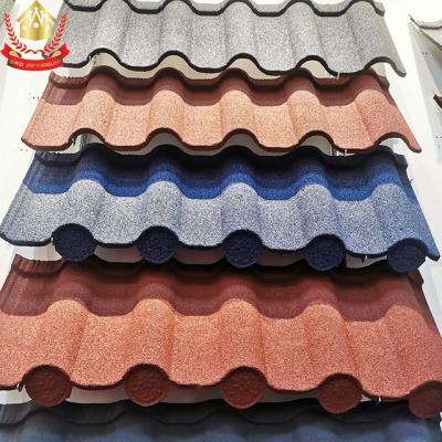 China EUROPEAN Lightweight Roof Tiles Stone Roofing Tile Color Coated Steel Zinc Galvanized Metal Roofing Tiles for sale