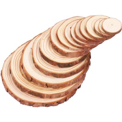 China United States Natural Wood Slices Round Small Wood Crafts for DIY Crafts Wedding Decorations Christmas Ornaments for sale