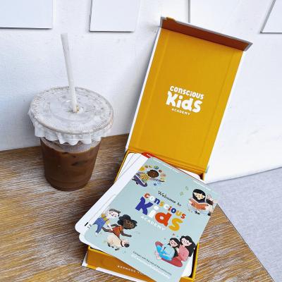 China Children Education OEM Kids affirmation card deck educational children flashcard customized flash cards for sale