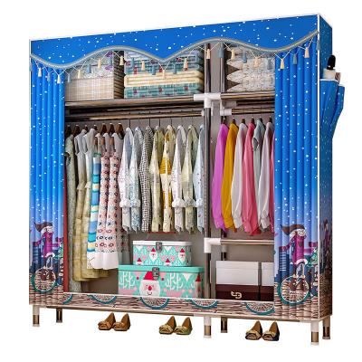 China Good quality custom made exoand fabric baby or kids modern bedroom furniture simple wardrobe (other) suitable prices adjustable for sale