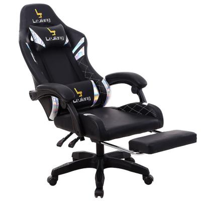 China Other Promotion Speaker Racing Simulator Cockpit Gaming Chair With Support Wheels Gaming Chair With Footrest And Massage for sale