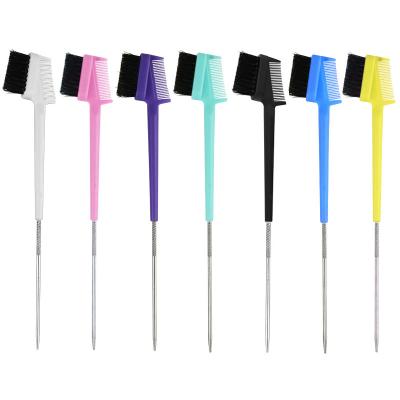 China Custom high quality fashional lip gloss logo brush baby hair reading brush edge control broom with hair treatment for sale