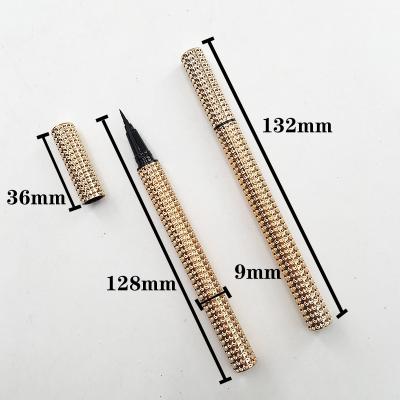 China Newest Waterproof Smooth Sticky Liquid Tube Waterproof Rose Gold Eyeliner Wick Glue Eyelashes Pen Adhesive Clear Eyeliner Glue Pen for sale