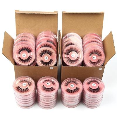 China Feather Free Sample Private Label Full Strip Fake Eye Lashes Seller 100% Real 3D 5D 25mm 25mm Box Mink Eyelashes With Custom Packing for sale