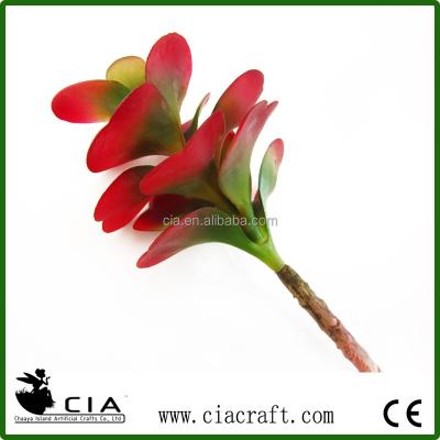 China Plastic Faux Red Adenium Wholeselling Obesum Succulent Plant Selection For Wedding Decor for sale