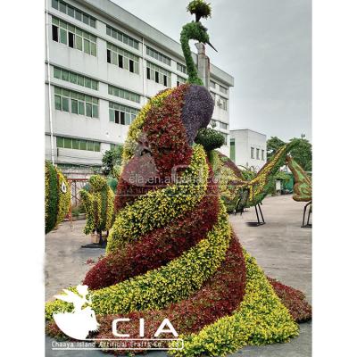 China Environmental Friendly Large Artificial Peacock Fake Animal Plant for Building Center Decoration-sale for sale