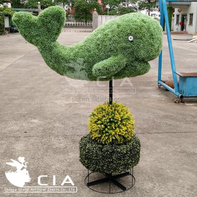 China Environmental Friendly Hot Selling Topiary Plants Artificial Sculpture Plants Fake Topiary Animal Shaped Topiary Flower for sale