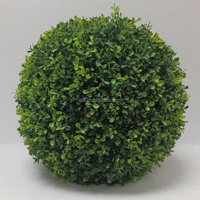 China Hedge Fencing Topiary Decoration UV Proof Artificial Buxus Ball , Topiary Ball for sale