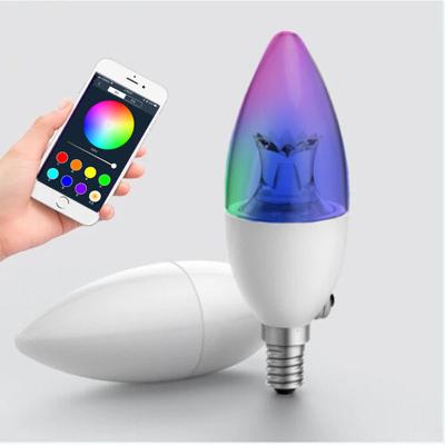 China Weddings APP Control 16 RGBW Colors Smart LED Light Bulbs Support Echo Google Home Novelty Candles Led Candles Electric Candle Light for sale