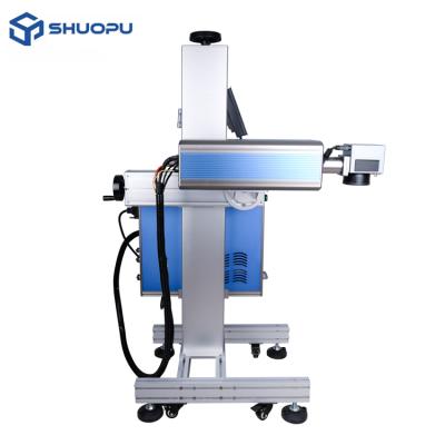 China Laser marking two year warranty fast speed 3w 5w UV flight laser marking machine for china date for sale