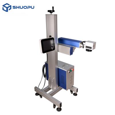 China Laser Marking Flying Shuopu Fiber Laser Marking Machine Laser Maker For Production Line for sale