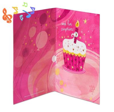 China Europe Happy Birthday 123 Music Greeting Card Voice Recording Greeting Cards For Birthday Singing Happy Birthday Music Cards for sale