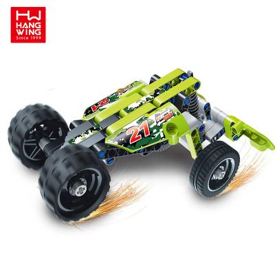 China Building Block Toy Hot Sale Intelligence Toys Small Car 101PCS DIY Track Bricks For Children for sale