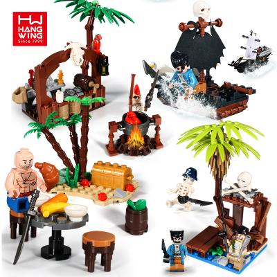 China DIY PLAY 8 One Box Toys Only Building Blocks Mini Kids Sets Building Blocks Toy Brick Boat Small Plastic Block Boats for sale