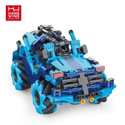 China 491Pcs Diy Toys Eco-friendly Material Educational Car Kids Amazon Block Remote Control Drift Building Block Coches Rc Bricks Cars for sale