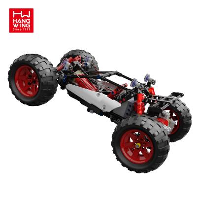 China 350Pcs DIY Brick Building Educational Toys Rc Drift Kids Building Block Sets Diy Climbing Fern Gesture Bricks Auto Remote Control Car for sale