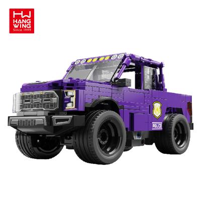 China Eco-friendly Material 345Pcs Drift 2021 Hot 2021 Toy Educational Toys Cross Country Vehicle Blocks Amazon Pickup Truck Building Block 2.4G Rc Car for sale