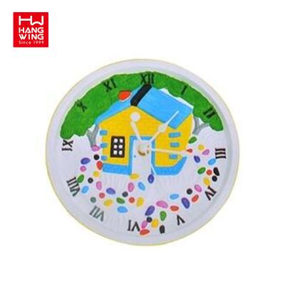 China DIY toys top popular kids DIY clock toys drawing kids toys diy wall clock for sale