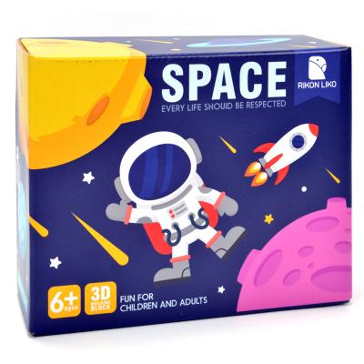 China Educational Toys 4pcs 3D Model Toys Intelligence Assembled Space Suit Aerospace Building Block For Kid 6+ for sale