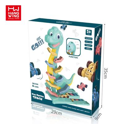 China New Design Parent-children Interactive Colorful Educational Toys Preschool Logic Training Fun Dinosaur Racing Way for sale