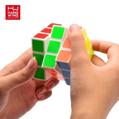 China Professional third-rate cube design high speed cube magic toy text line 5.7*5.7*5.7 good quality educational rubikes for brain training for sale