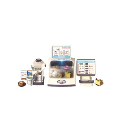 China Kitchen toys set high quality cheap funny food dessert kids price shop home coffee maker toy for sale