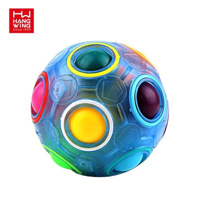 China Hot Sales Eco-friendly Fun Decompression Gyro Ball Color Toy Stress Relief Led Zappel Luminous Spielzeug Stir Toys for sale