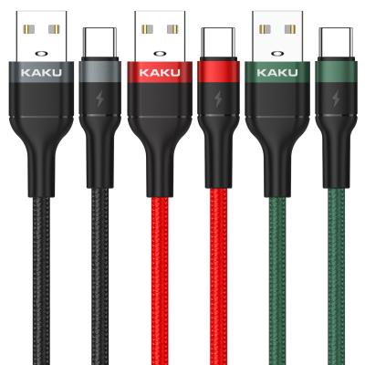 China Mobile Phone KAKU Aluminum Alloy Type C Fast Charging Data Charger Cable For Type C Phone for sale