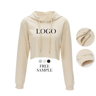 China 2022 Autumn Women's Anti-pilling Clothes Fashion Women's Hoodies Custom Made Navel Solid Color Hoodie Long Sleeve for sale