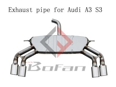 China 304 High Quality 304 Stainless Steel A3 Steel Exhaust Pipe For Audi A3 12+ for sale