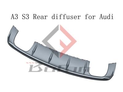 China 2014 PP A3 S3 Plastic Material Rear Lip For Audi Hatch Back And Sportback for sale