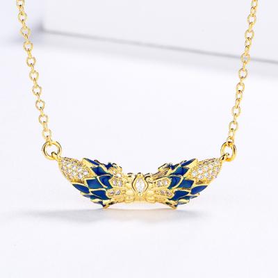 China FASHIONABLE Epoxy Creative Fish Shape Japanese Style Jewelry KYNL0505 Handmade Enamel Necklace For Women For Party for sale