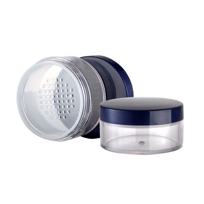 China JL-PC112 Round Blusher  Compact  Containers Empty Loose Powder Container Round Compact Powder Empty Casings with Screen for sale