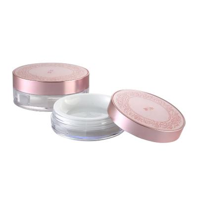 China JL-PC101A Compact Case 5g Blusher Container Comestics Foundation Loose Dusting Powder Case Container for Household for sale