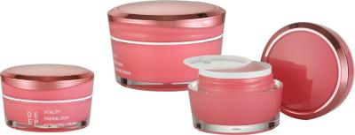 China JL-JR803 PMMA Double Wall Cream Jar 15g 30g 50g Acrylic Jar for sale